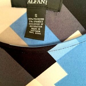 Handkerchief bottom geometric pattern top